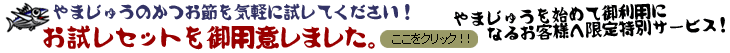 やまじゅうのかつお節お試しセット